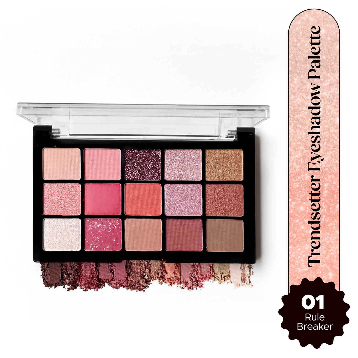 Buy Hilary Rhoda Trendsetter Eyeshadow Palette | Highly Pigmented Shades | Matte & Shimmer Finish | Long-Lasting | All Skin Types | Easily Blendable Eye Makeup Palette - 15 gm (Rule Breaker - Shade 01) - Purplle