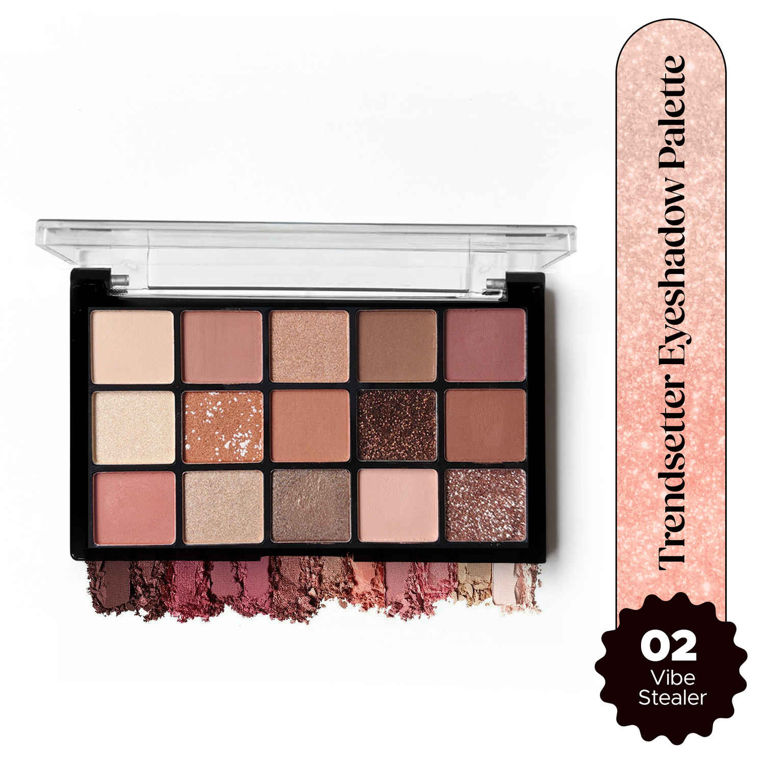 Buy Hilary Rhoda Trendsetter Eyeshadow Palette | Highly Pigmented Shades | Matte & Shimmer Finish | Long-Lasting | All Skin Types | Easily Blendable Eye Makeup Palette - 15 gm (Vibe Stealer - Shade 02) - Purplle