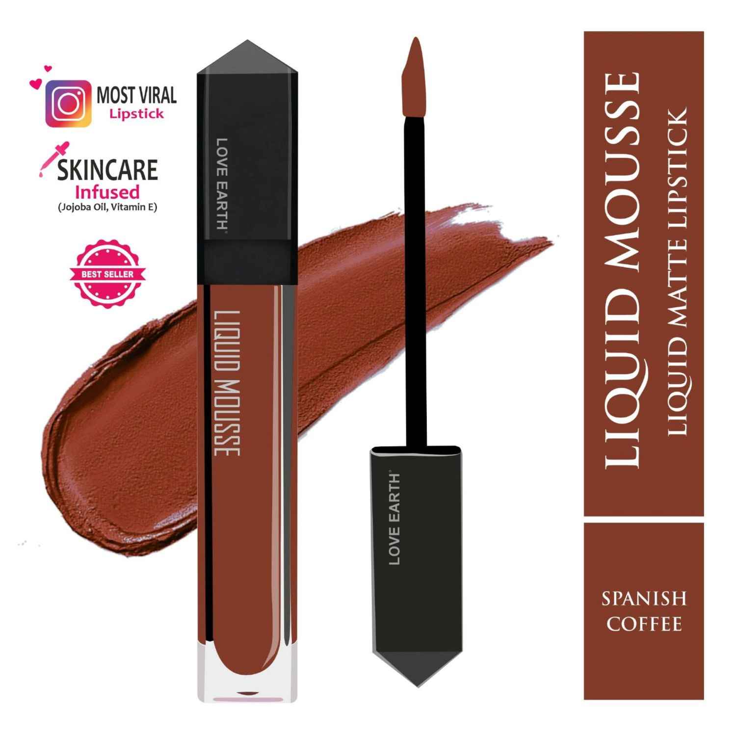 Buy Love Earth Liquid Mousse Lipstick - Spa - Purplle