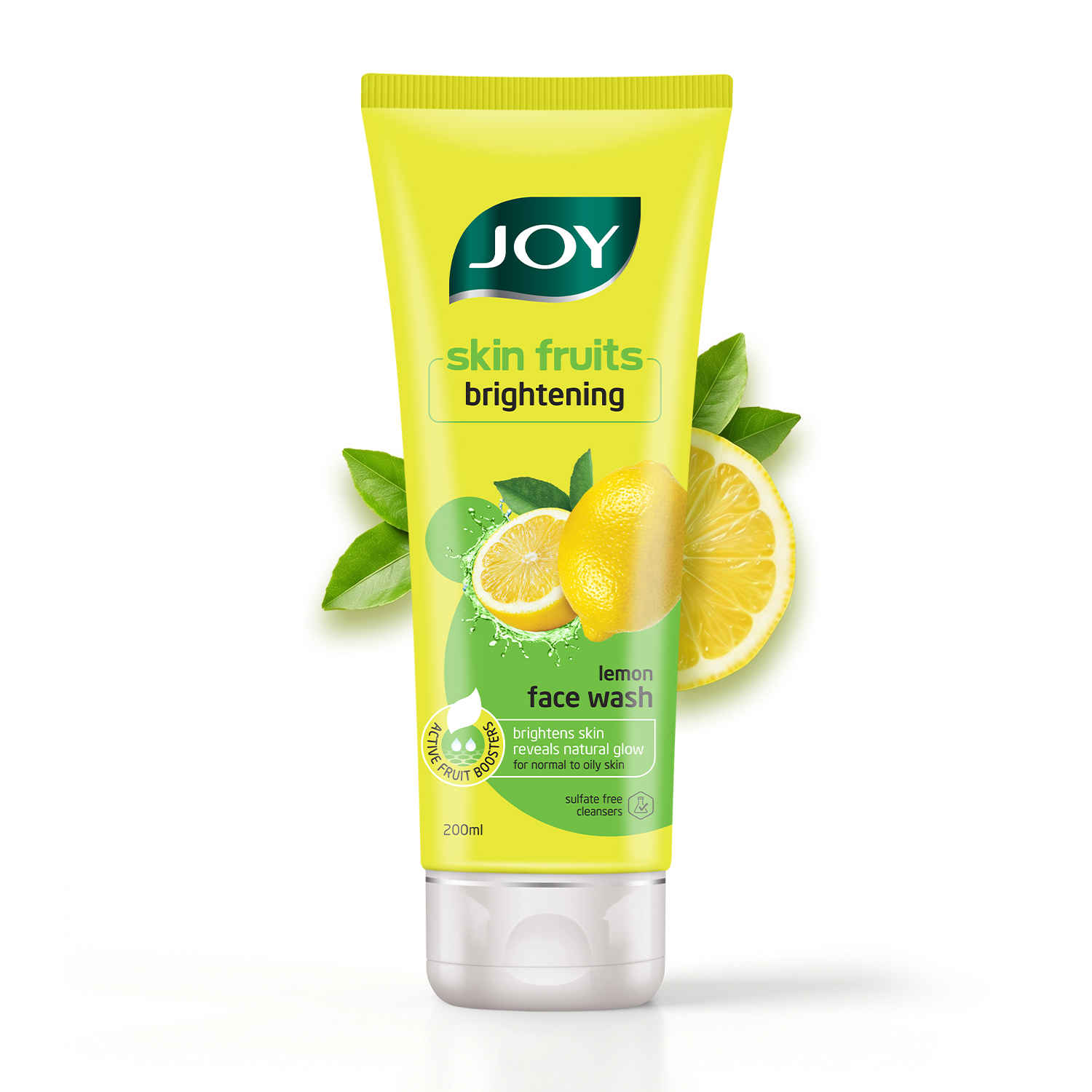Buy Joy Skin Brightening Lemon Face Wash For Oily Skin (200 ml) | Reduces Dark Spots, Removes Excess Oil & Dirt | Enriched with Natural Exfoliating Agents & Vitamin C - Purplle