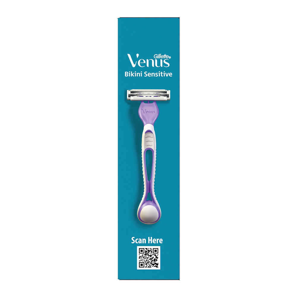 Buy Gillette Venus Bikini sensitive hair removal, 2 razors| Intimate care| Derm tested| No irritation - Purplle