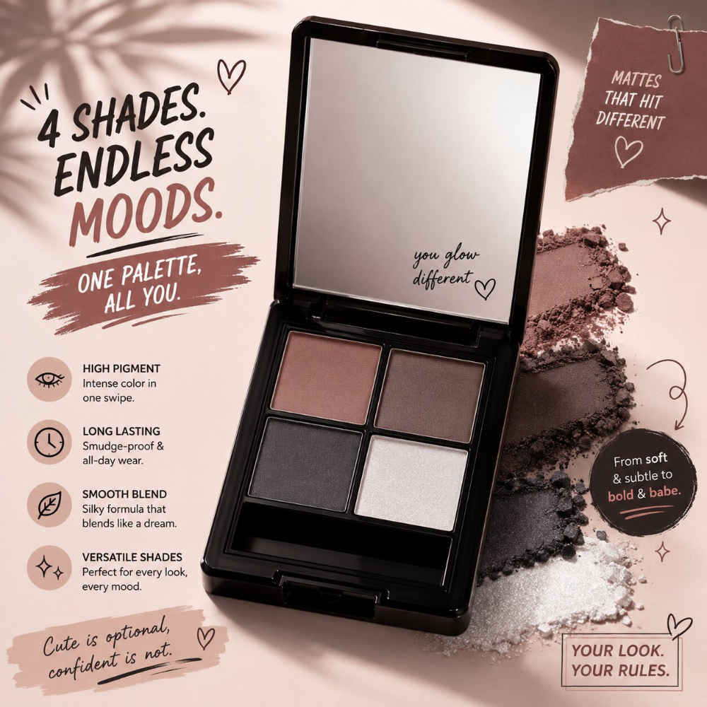 Buy Glam21 Brow Me Eyebrow Palette Waterproof Long Lasting 4 gm- Seductive - Purplle