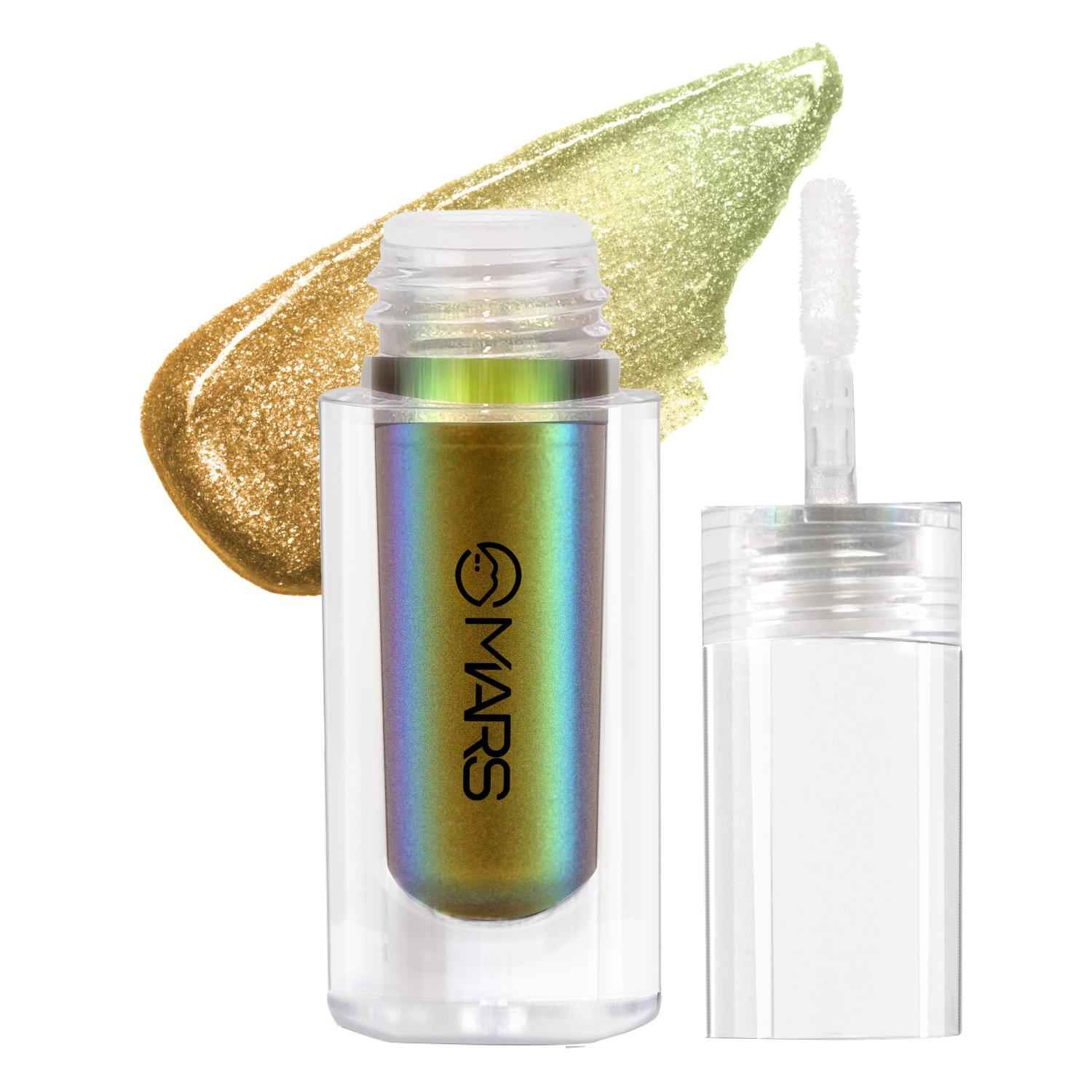 Buy MARS Northern Lights Liquid Eyeshadow With Dual-Tone Chrome Effect | Liquid Shimmer | One Swipe Pigmentation | Smudge Proof | Light Weight Formula (1.8 ml) (01-Scottish Serenity) - Purplle