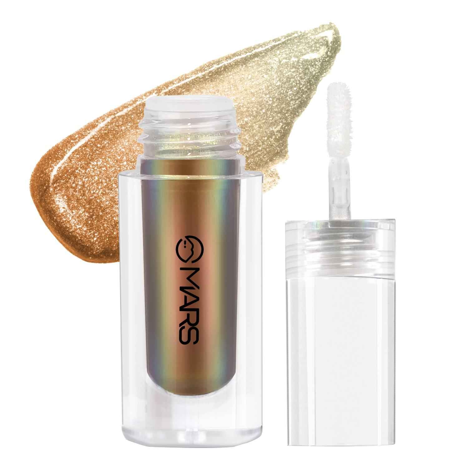 Buy MARS Northern Lights Liquid Eyeshadow With Dual-Tone Chrome Effect | Liquid Shimmer | One Swipe Pigmentation | Smudge Proof | Light Weight Formula (1.8 ml) (02-Russian Radiance) - Purplle