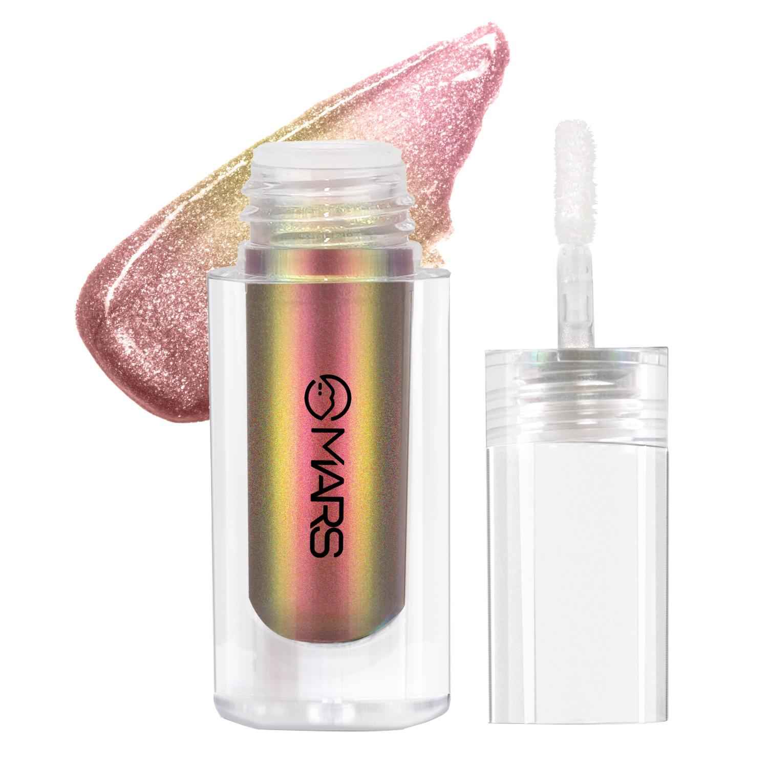 Buy MARS Northern Lights Liquid Eyeshadow With Dual-Tone Chrome Effect | Liquid Shimmer | One Swipe Pigmentation | Smudge Proof | Light Weight Formula (1.8 ml) (05-Greenlandic Gleam) - Purplle