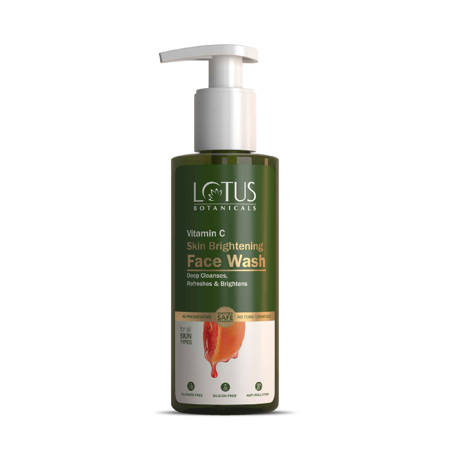Buy Lotus Botanicals Skin Brightening Face Wash | Vitamin C | Sulphate, Silicon & Chemical Free | All Skin Types | 180 ml - Purplle