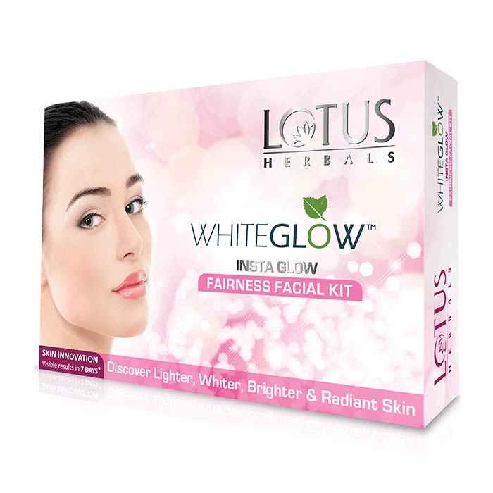 Buy Lotus Herbals Whiteglow Insta Glow 1 Facial Kit | For Radiant Glowing Skin | Natural Ingredients | 40 gm - Purplle