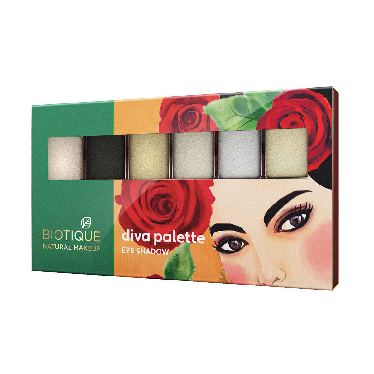 Buy Biotique Natural Makeup Diva Palette Eye Shadow (Forest Shimmers)(12 gm) - Purplle