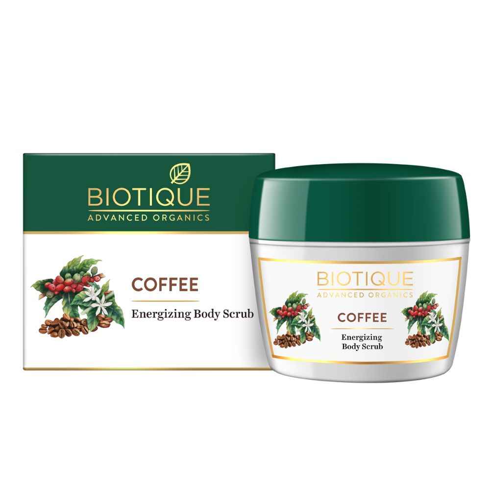 Buy Biotique Advanced Organics Coffee Energizing Body Srcub (100 g) - Purplle