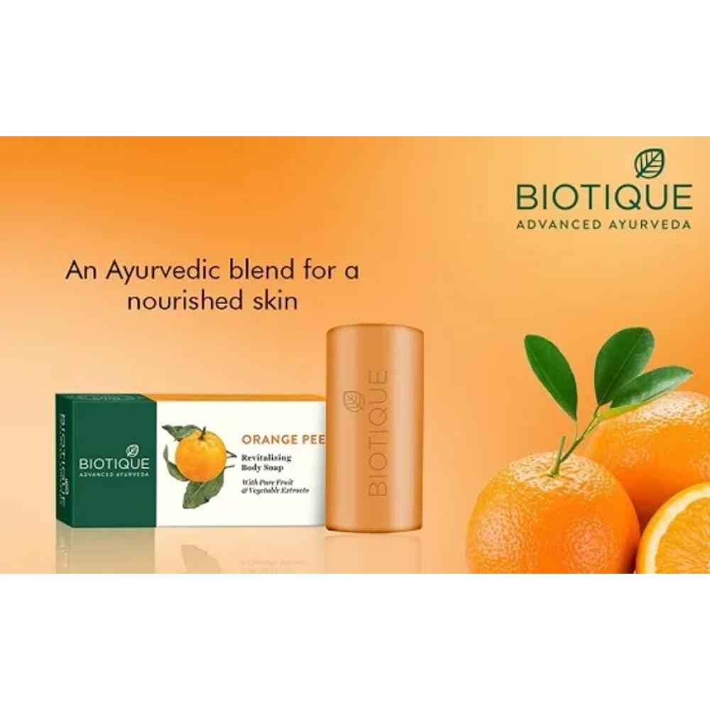 Buy Biotique Orange Peel Renewing Bathing Bar(150 gm) - Purplle