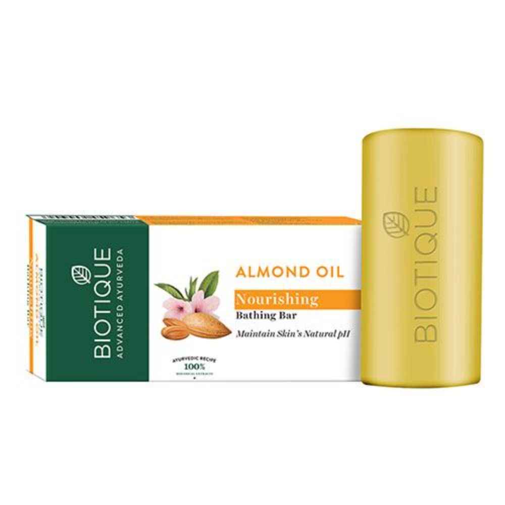 Buy Biotique Almond Oil Nourishing Bathing Bar (150 gm) - Purplle