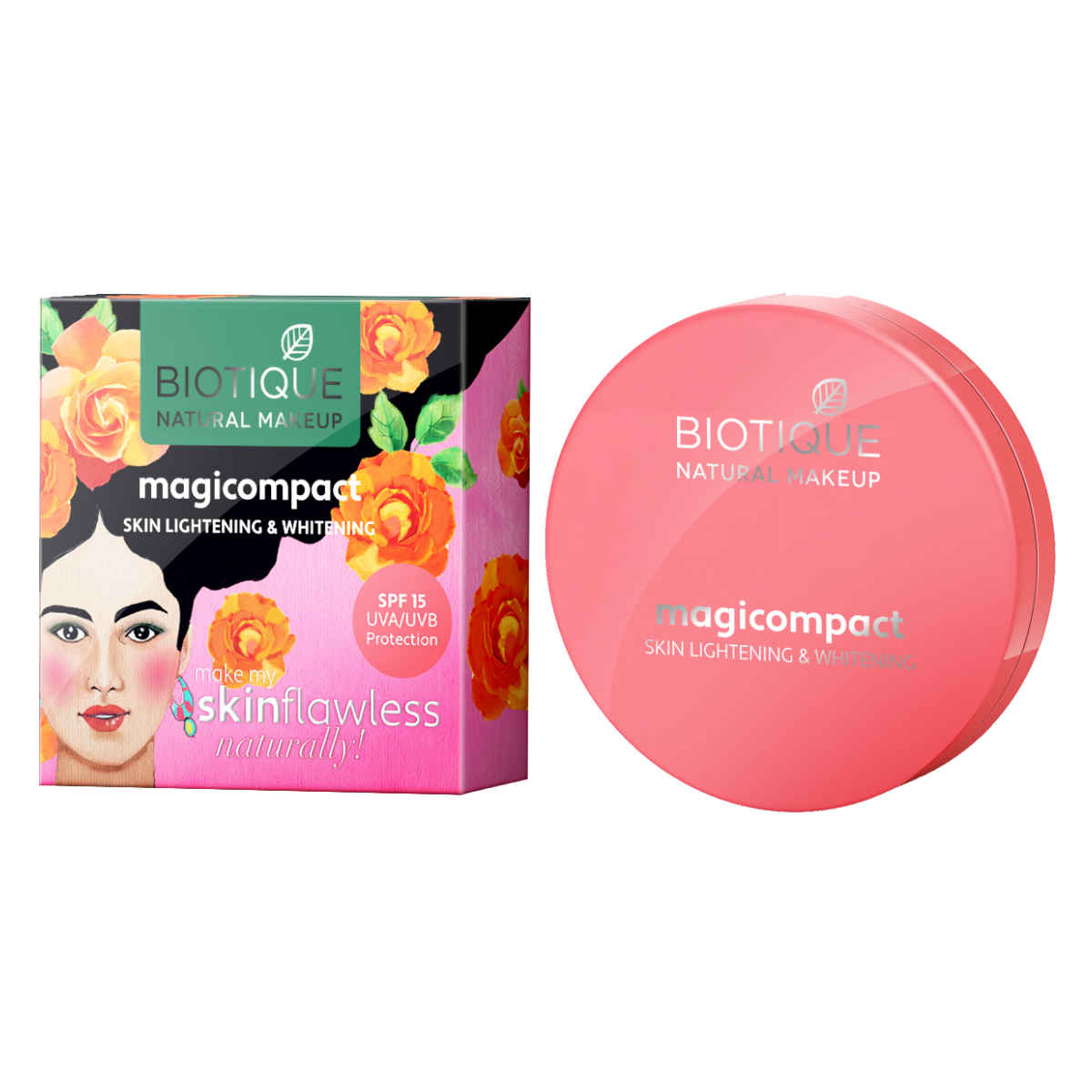 Buy Biotique Natural Makeup Magicompact (Seashell)(8 g) - Purplle