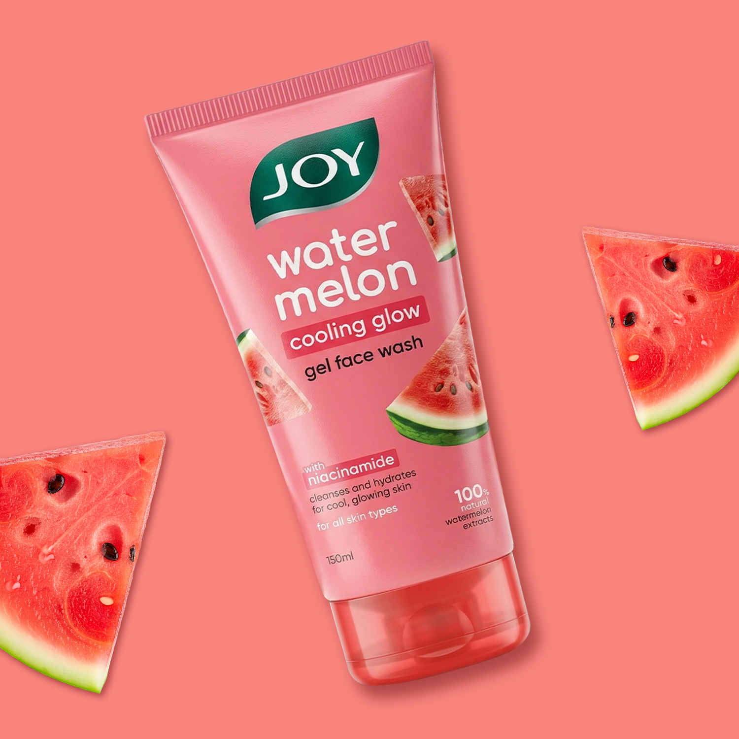 Buy Joy Watermelon Cooling Glow Gel Face Wash (150 ml) - Purplle