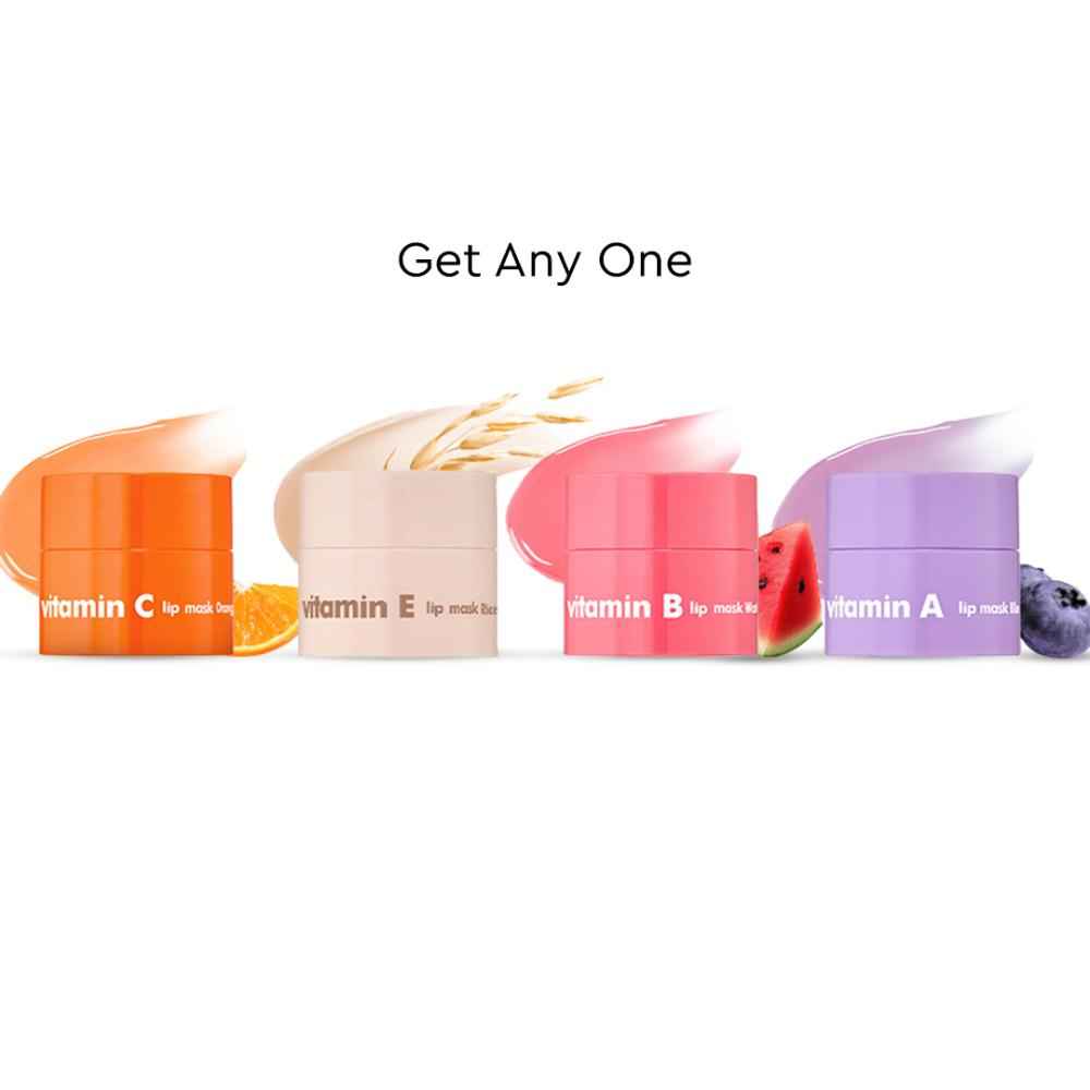 Buy The Face Shop Vitamin-Packed Lip Masks Assorted, 5 gm, Pack of 4, Free - Purplle
