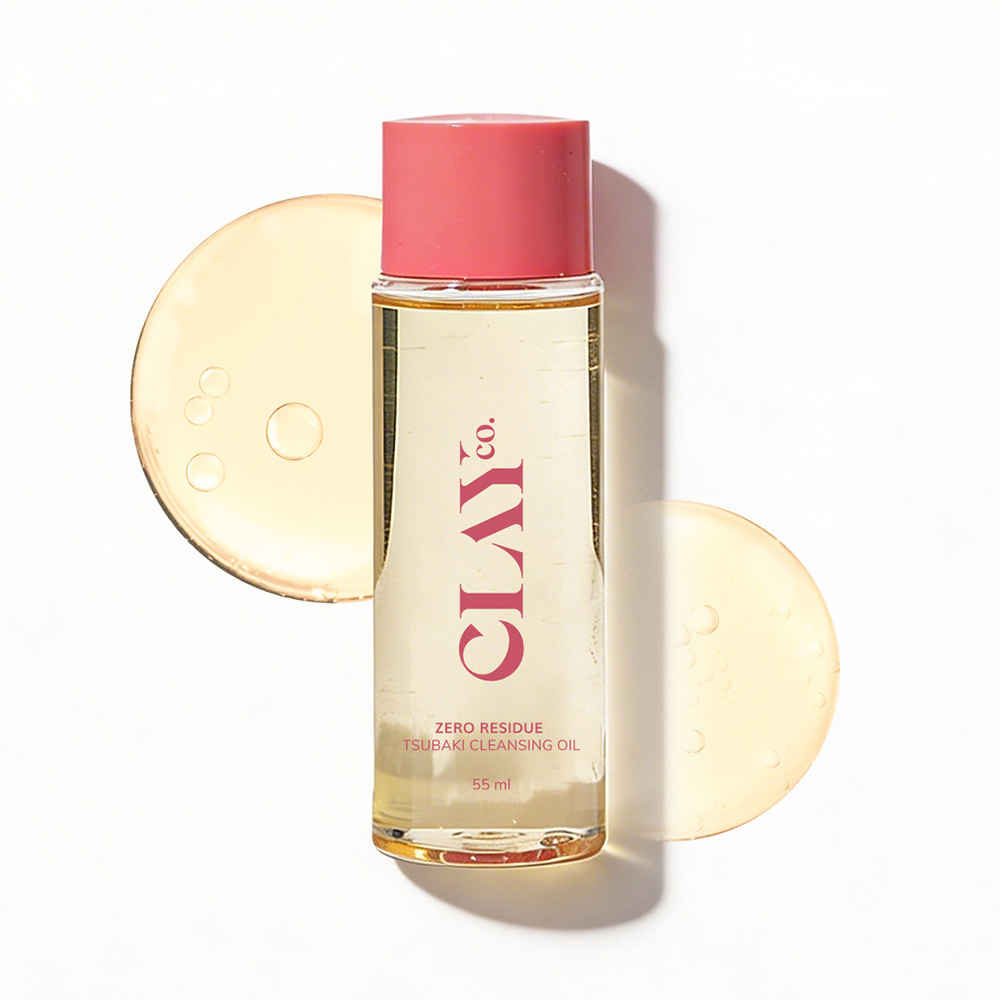 Buy ClayCo Zero Residue Tsubaki Dry Cleansing Oil - Removes Makeup & Impurities, Moisturizing (55 ml) - Purplle