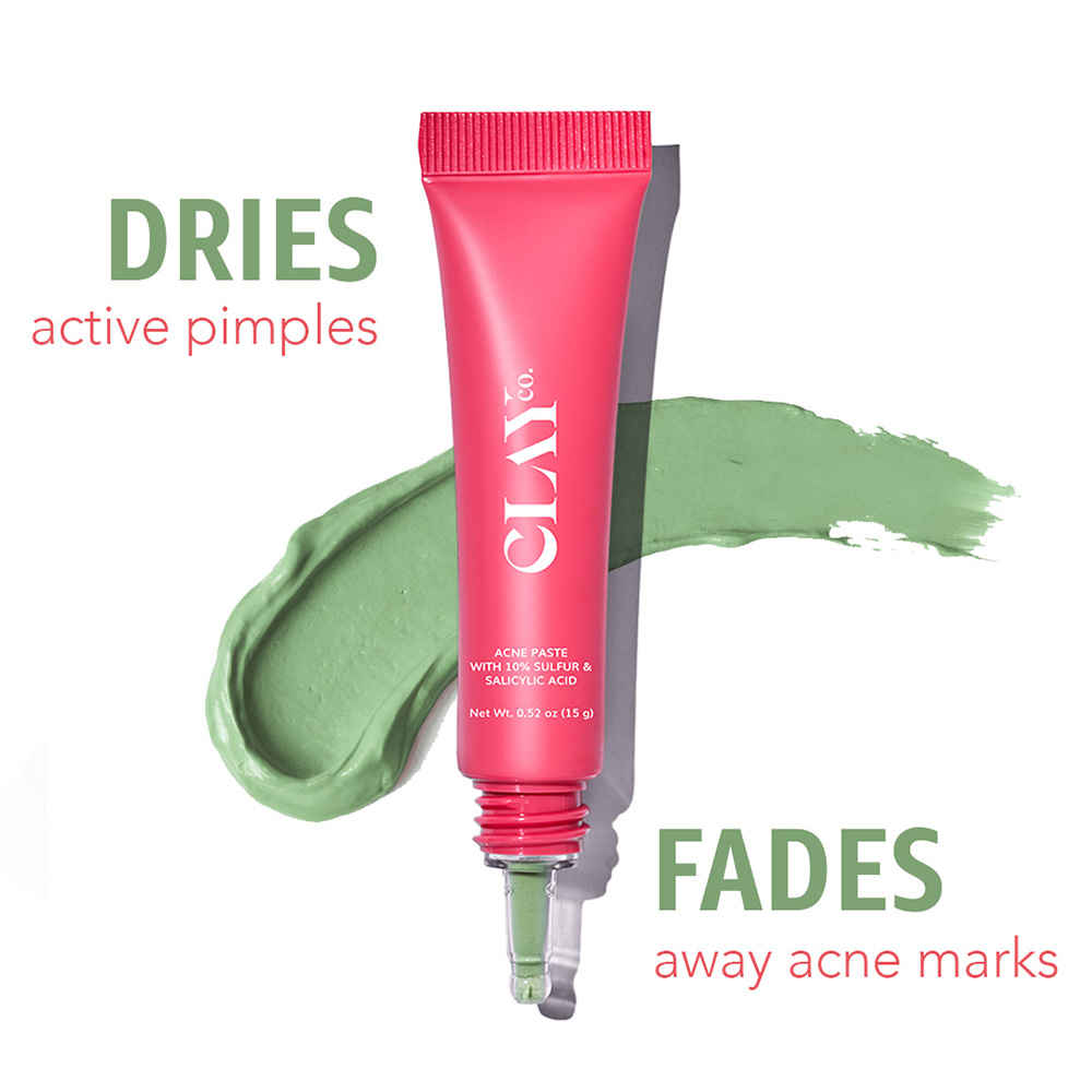 Buy ClayCo Acne Paste With 10% Sulfur & Salicylic Acid (15g) - Purplle