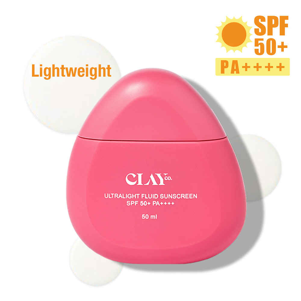 Buy ClayCo Ultralight Fluid Sunscreen SPF 50+ PA++++ (50ml) - Purplle