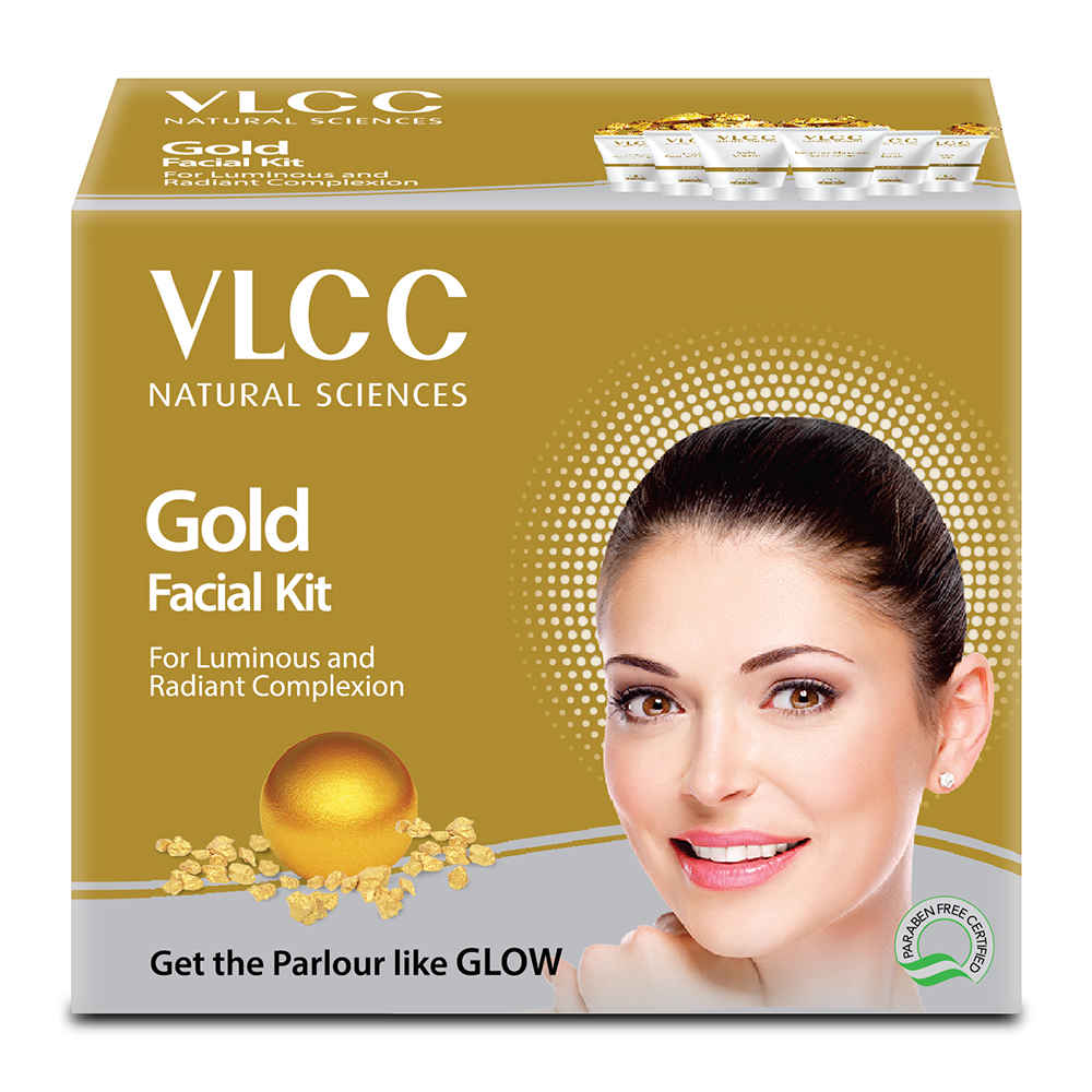 Buy VLCC Gold Facial Kit for Luminous and Radiant Complexion (60 gm) - Purplle