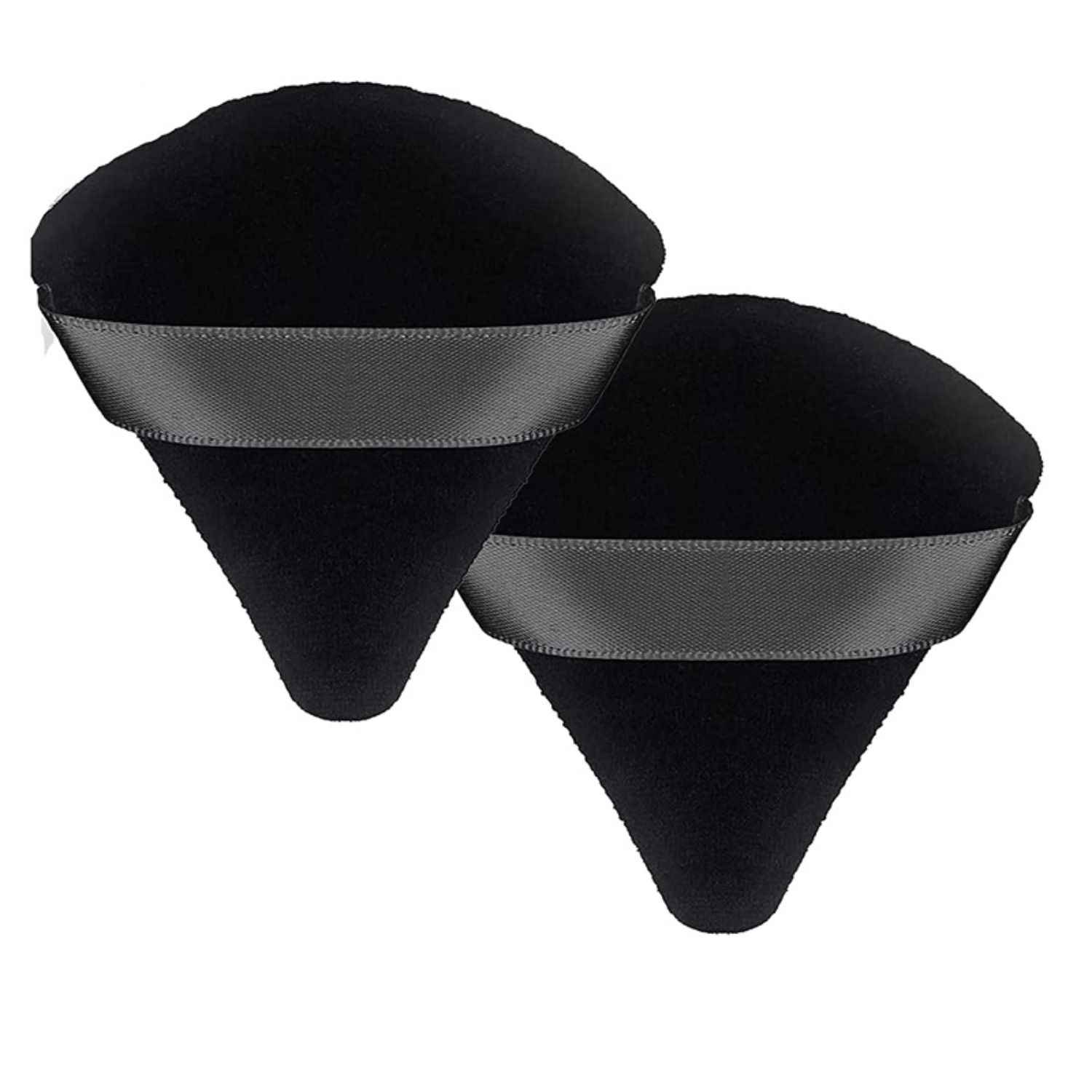 Buy Bronson Professional Pizza puff triangle makeup beauty blender sponge powder puff (2 pc: mix color) - Purplle