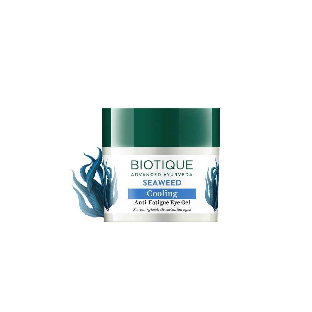 Buy Biotique Seaweed Cooling Anti-Fatigue Eye Gel 15 gm | Prevents Dark Circles & Puffiness - Purplle