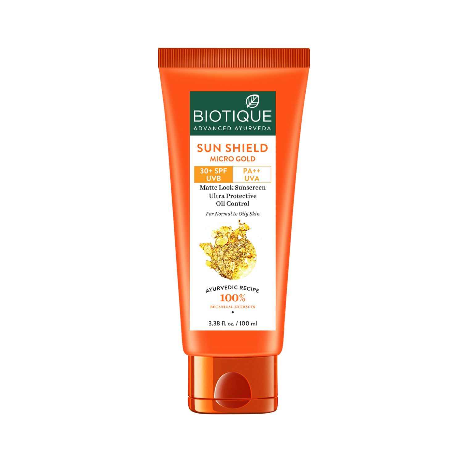 Buy Biotique Bio Micro Gold Matte Cream Sun shield SPF 30 (100 ml) - Purplle