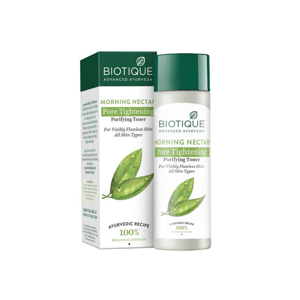 Buy Biotique Morning Nectar Pore Tightening Purifying Toner 120 ml - Purplle