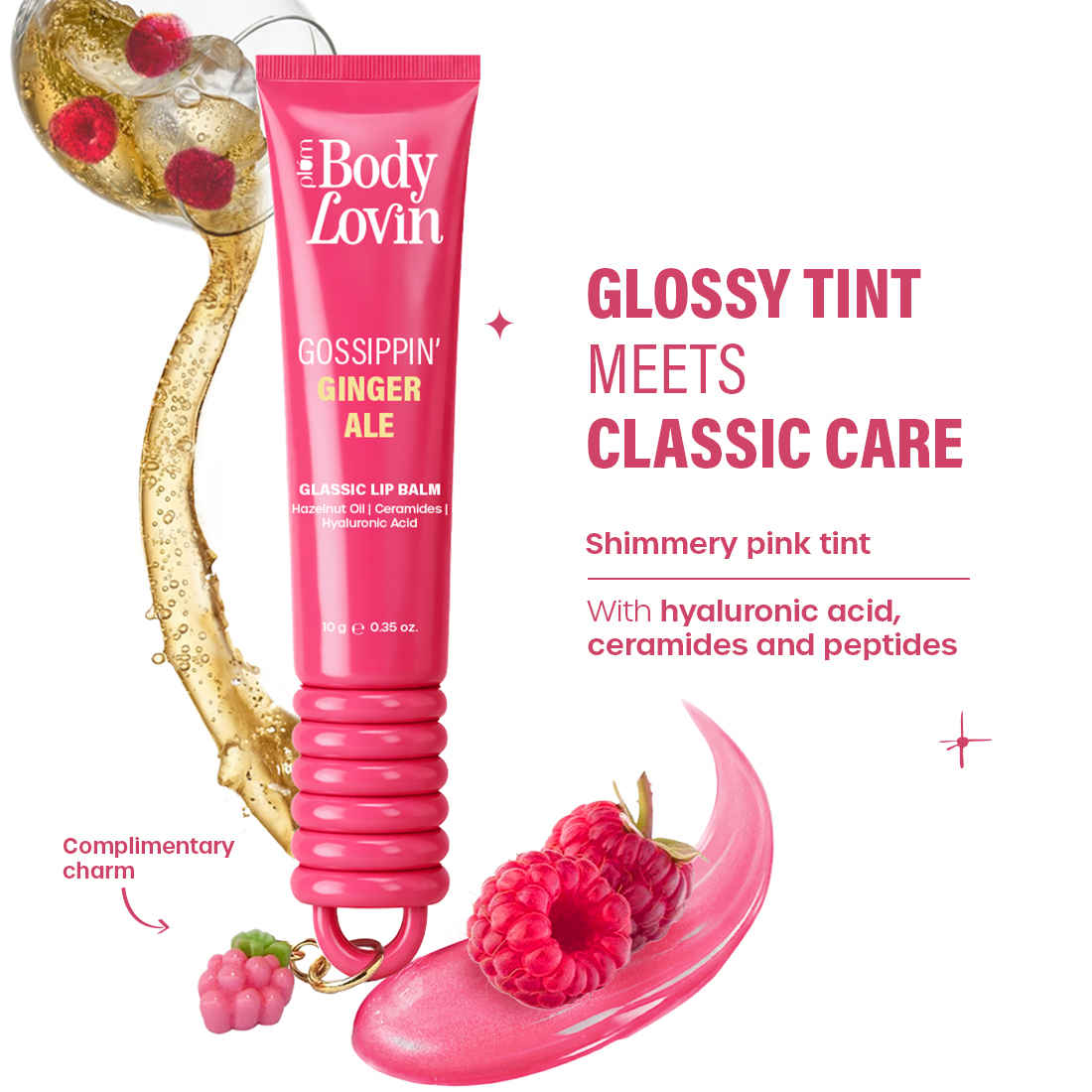 Buy Plum BodyLovin' Gossippin’ Ginger Ale Glassic Lip Balm | 10 gm - Purplle