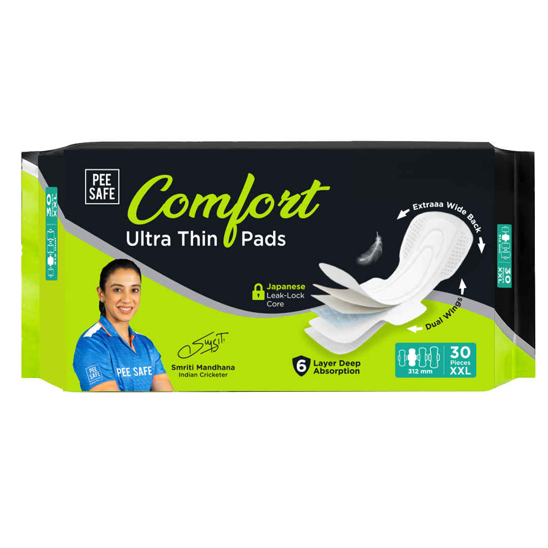 Buy Pee Safe Ultra Thin Sanitary Pads (XXL) - 30 Pads - Purplle