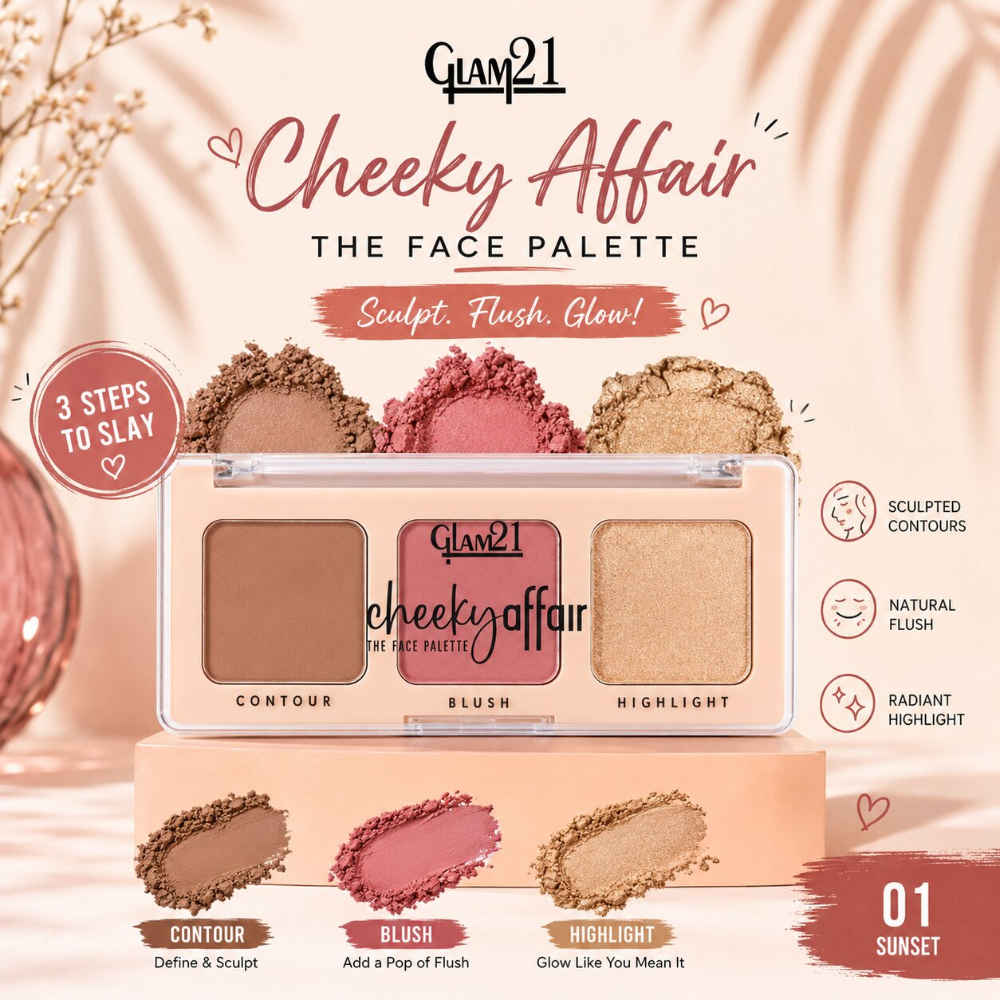 Buy Glam 21 Cheeky Affair The Face Palette - Sunset (8.6 gm) - Purplle
