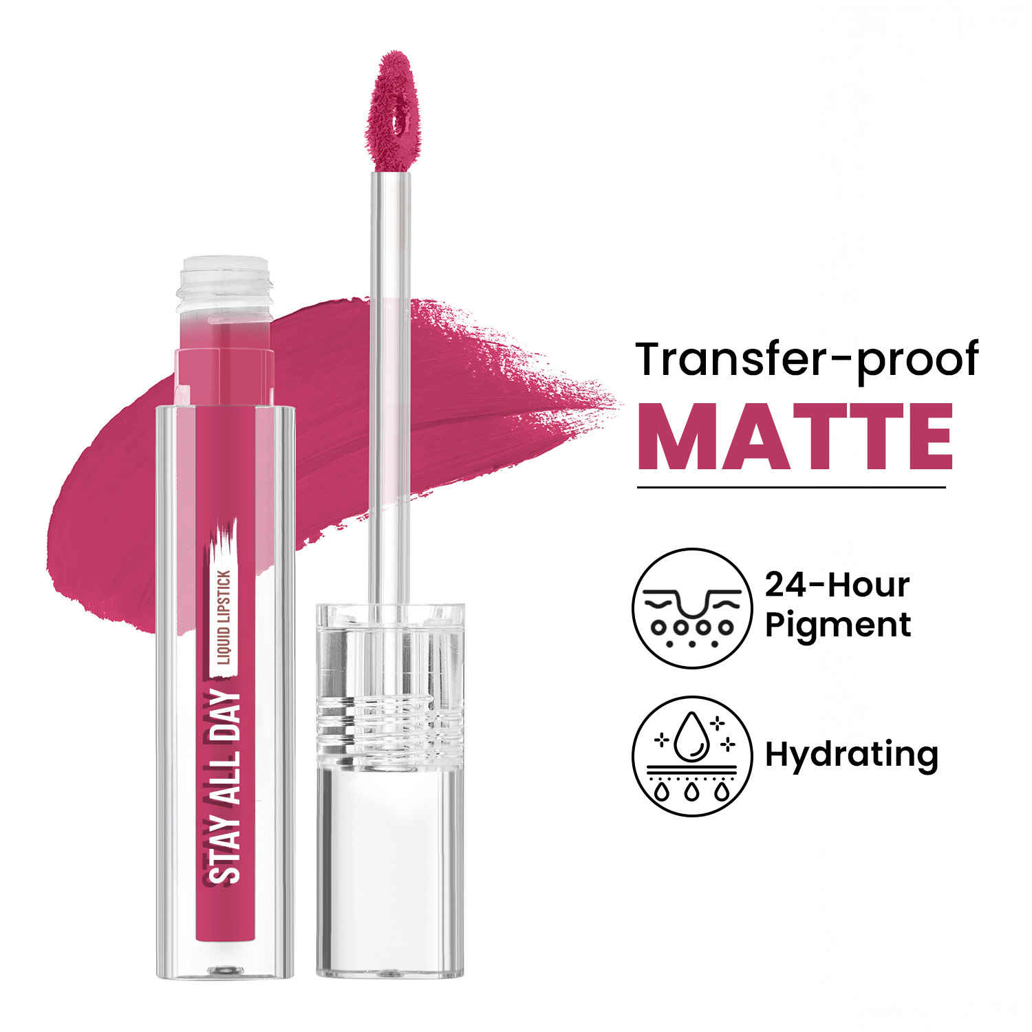 Buy Swiss Beauty Stay All Day Highly Pigmented Liquid Lipstick | Smudge-Proof and Transfer-Proof | 24 Hour Stay |Mauve It - 2 gm - Purplle