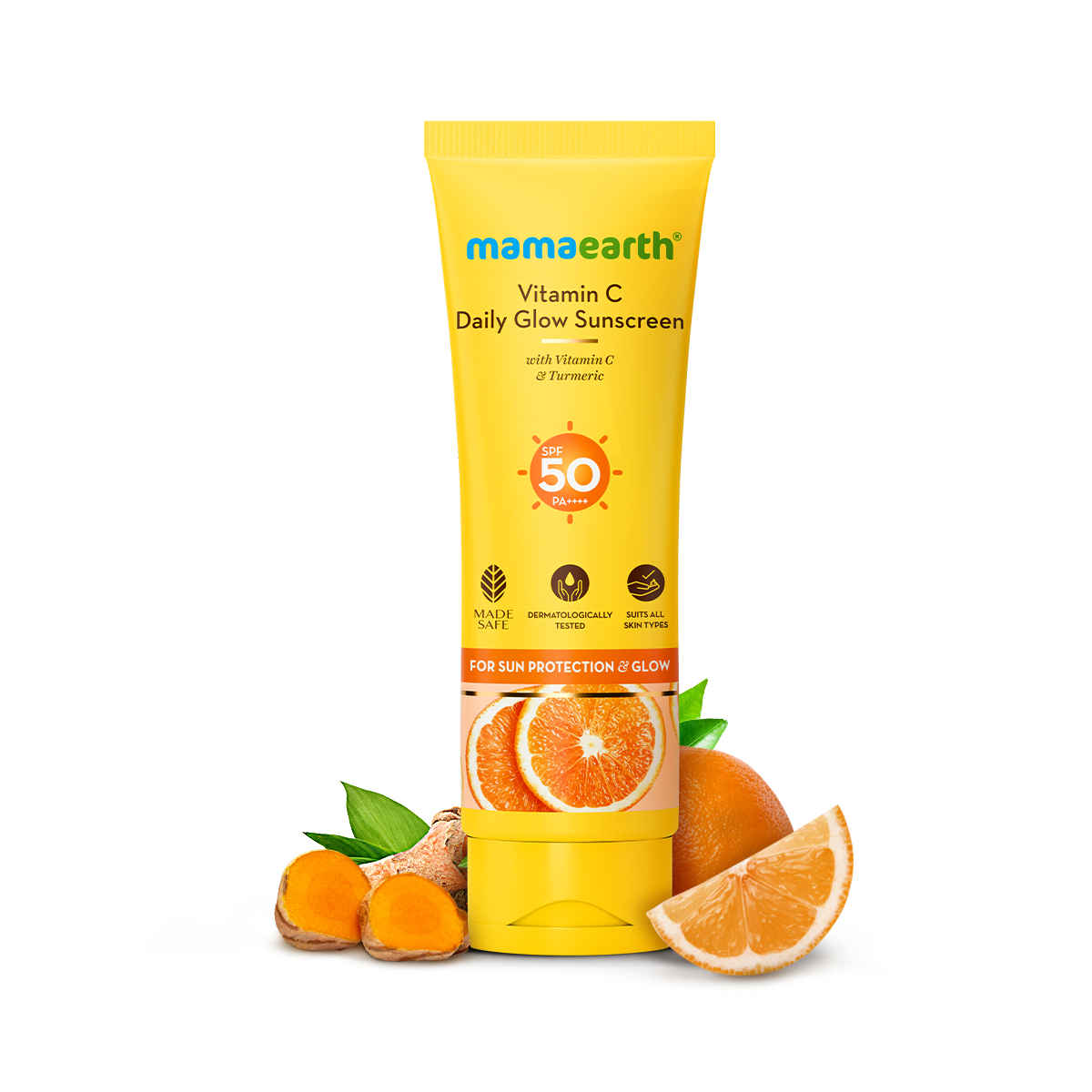 Buy Mamaearth Vitamin C Daily Glow Sunscreen 125 gm - Purplle