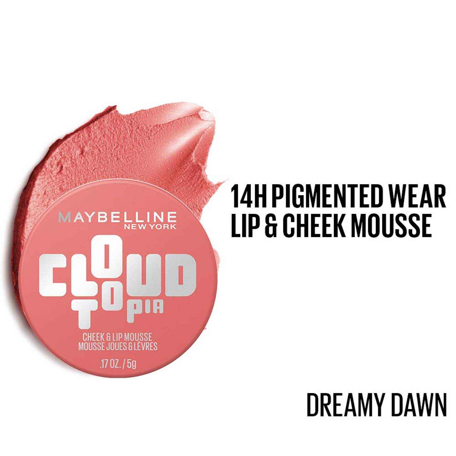 Buy Maybelline Cloudtopia Cheek & Lip Mousse Blush | Lightweight, Pigmented Mousse in Dreamy Dawn, 5 gm - Purplle