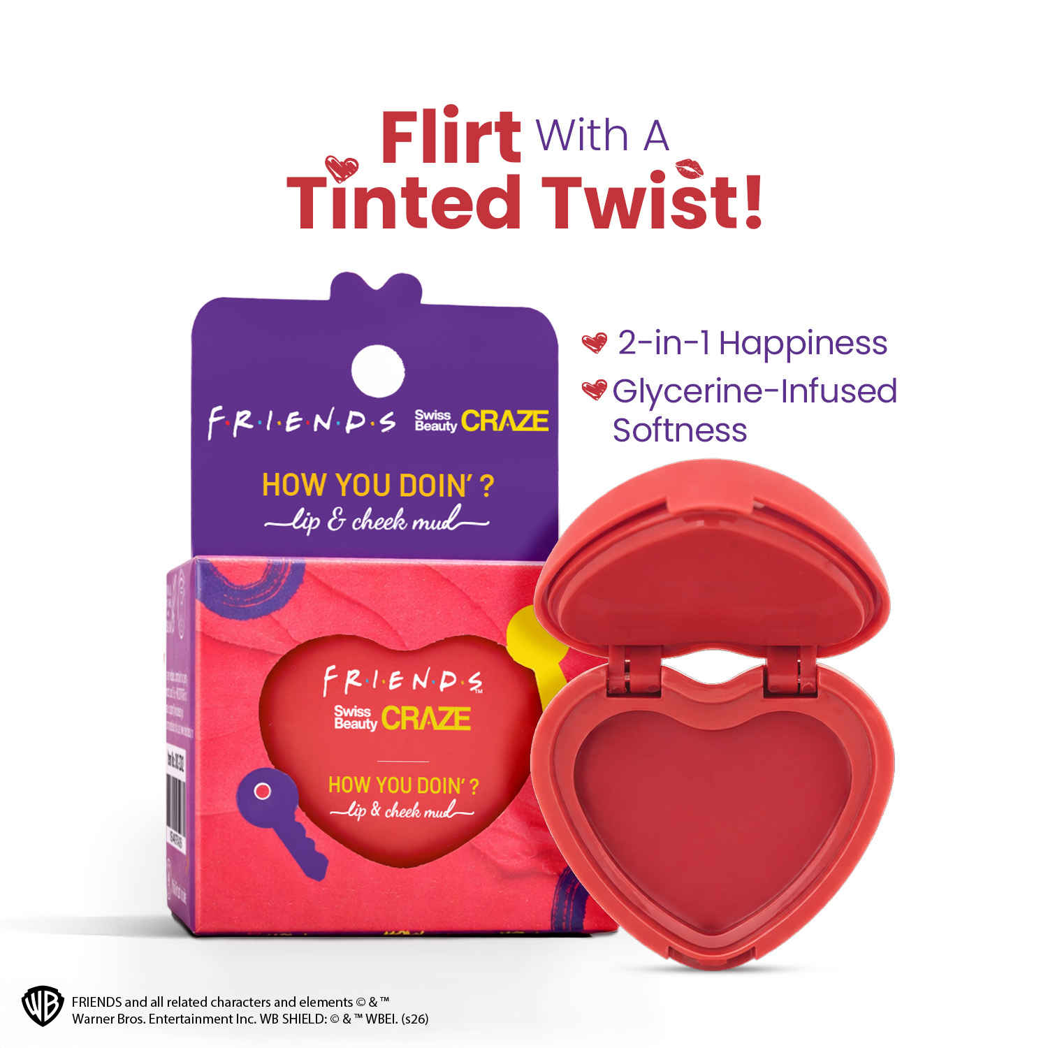 Buy Swiss Beauty Craze How You Doin’? Lip & Cheek Mud - 5 gm, Playful Pink - Purplle