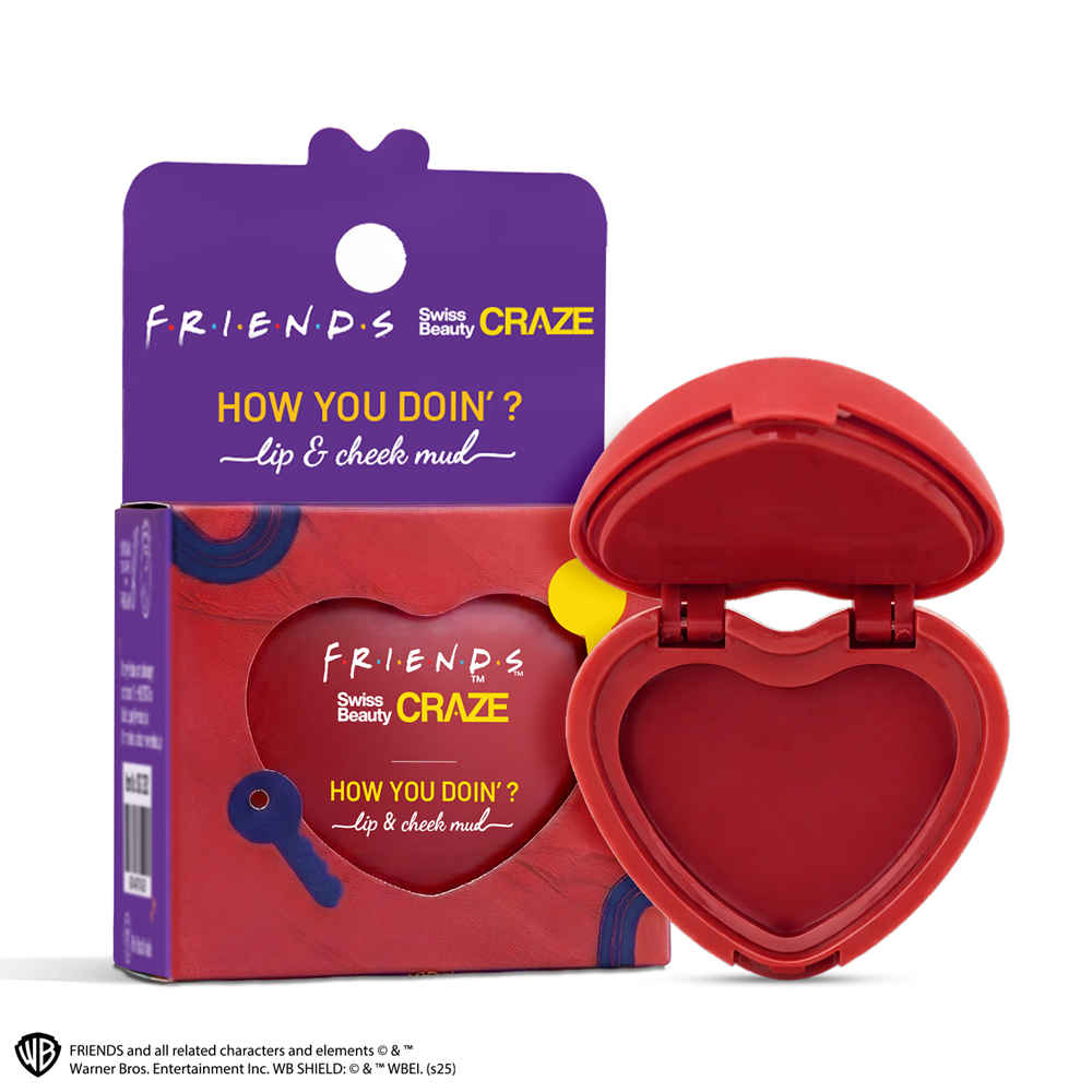 Buy Swiss Beauty Craze How You Doin’? Lip & Cheek Mud - 5 gm, Showtime Red - Purplle