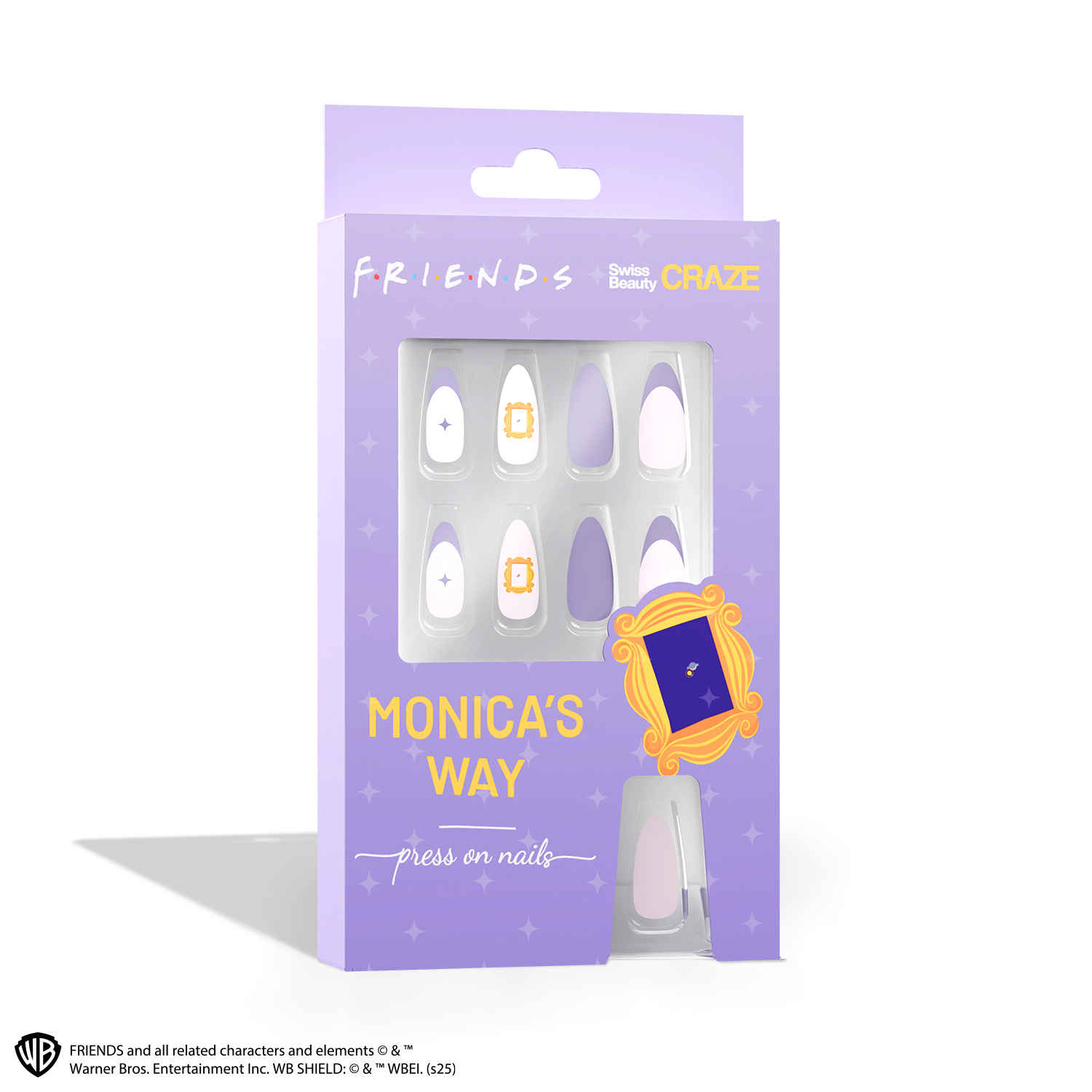 Buy Swiss Beauty Craze Monica’s Way Press On Nails | High-Quality | Pack of 24 Nails | Reusable | Easy To Use - Purplle