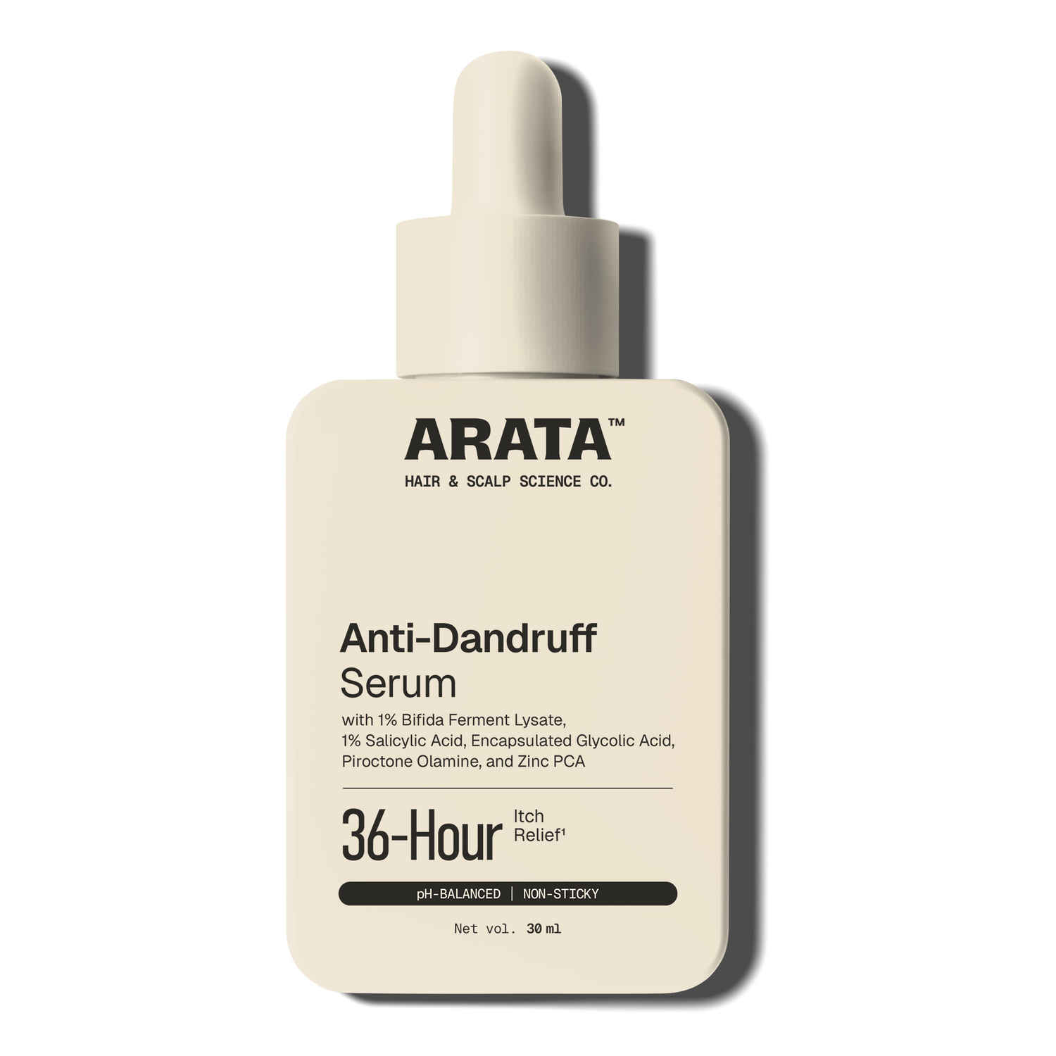 Buy Arata Anti-Dandruff Hair Tonic | For All Hair Types | With Neem, Fenugreek, Tea Tree Oil | Treats Dry, Itchy Flaky Scalp And Fights Dandruff 30 ml - Purplle