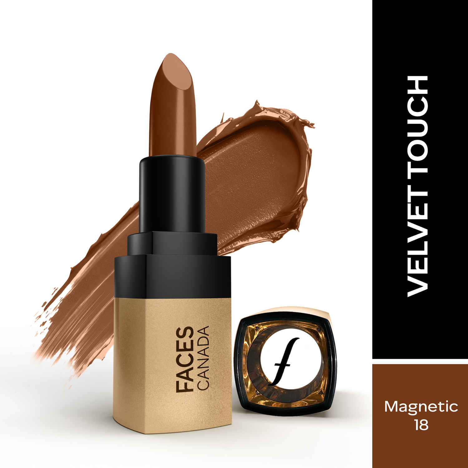 Buy FACES CANADA Comfy Matte Velvet Touch Lipstick - Magnetic 18, 4.2 gm | Velvety Matte Finish | 8HR Longstay | Intense Colour | Hydrating Lips | Smooth Application | Foodproof & Crackproof - Purplle