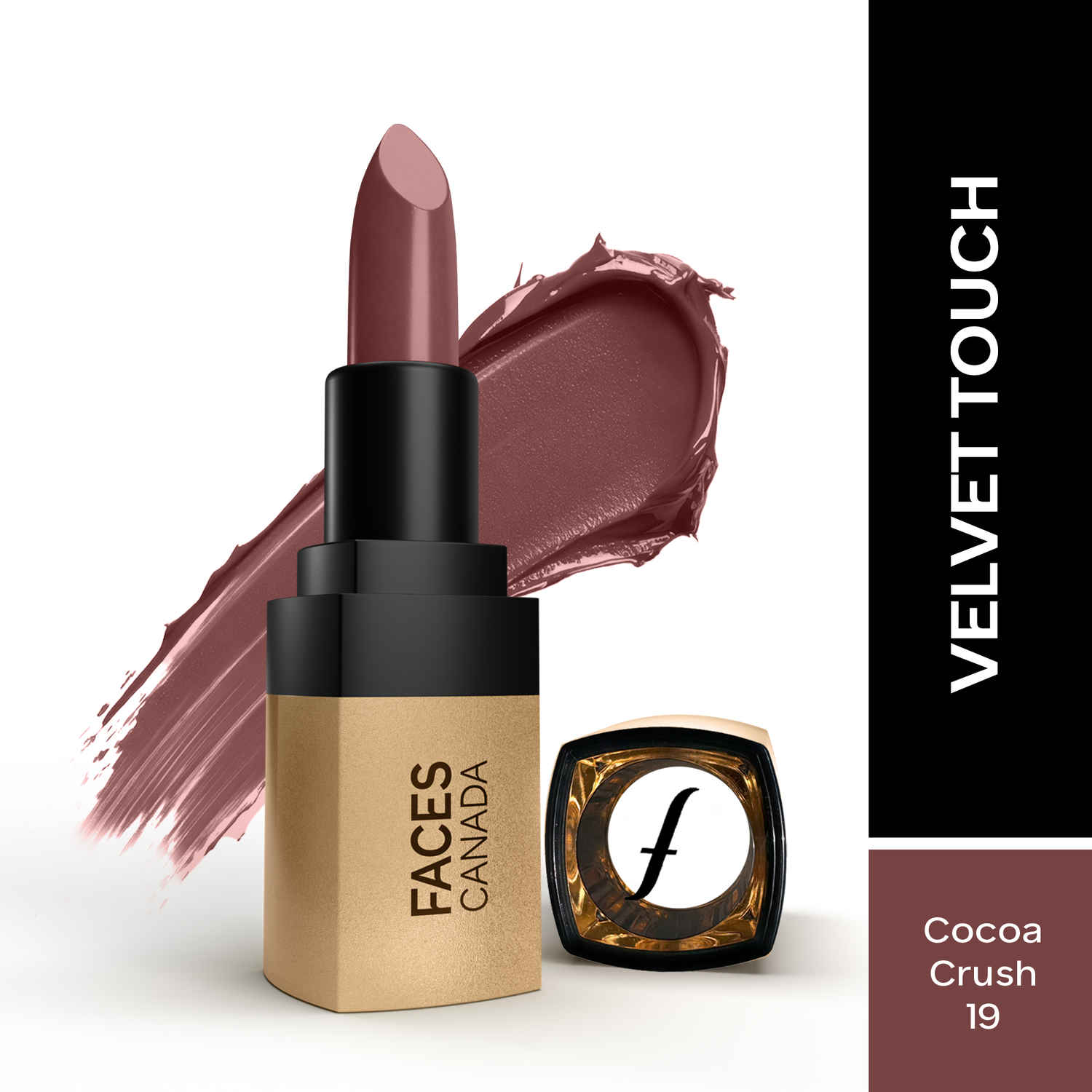 Buy FACES CANADA Comfy Matte Velvet Touch Lipstick - Cocoa Crush 19, 4.2 gm | Velvety Matte Finish | 8HR Longstay | Intense Colour | Hydrating Lips | Smooth Application | Foodproof & Crackproof - Purplle
