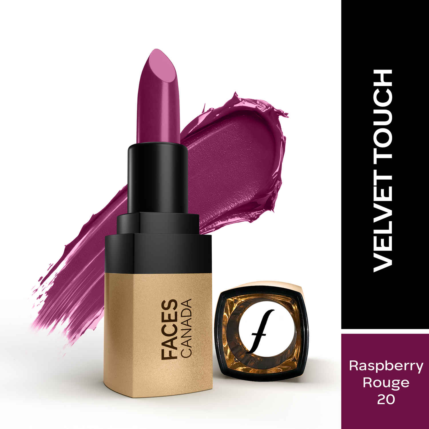 Buy FACES CANADA Comfy Matte Velvet Touch Lipstick - Raspberry Rouge 20, 4.2 gm | Velvety Matte Finish | 8HR Longstay | Intense Colour | Hydrating Lips | Smooth Application | Foodproof & Crackproof - Purplle