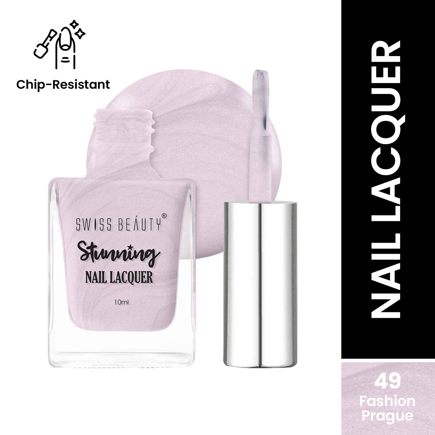 Buy Swiss Beauty Stunning Nail Lacquer 49 Fashion Prague (10 ml) - Purplle
