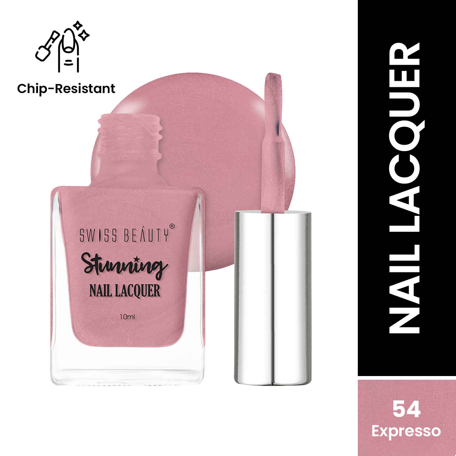 Buy Swiss Beauty Stunning Nail Lacquer 54 Expresso (10 ml) - Purplle
