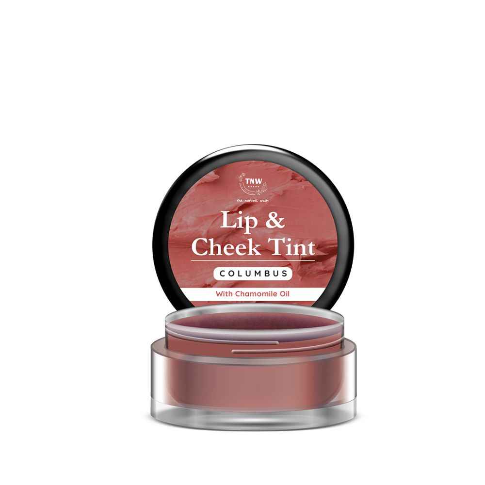 Buy TNW The Natural Wash Columbus Lip & Cheek Tint | With Chamomile Oil & Castor Oil | For lips, cheeks, & eyelids | For a natural makeup look - Purplle