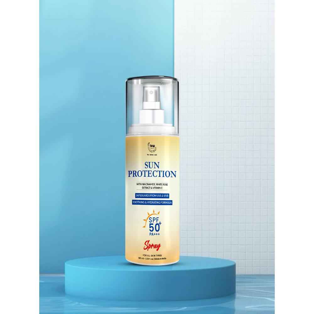 Buy TNW The Natural Wash Sun Protection SPF 50 Spray with Niacinamide & White Rose Extract | For Sun Protection Against UVA/UVB | With SPF 50 & PA+++ - 100 ml - Purplle