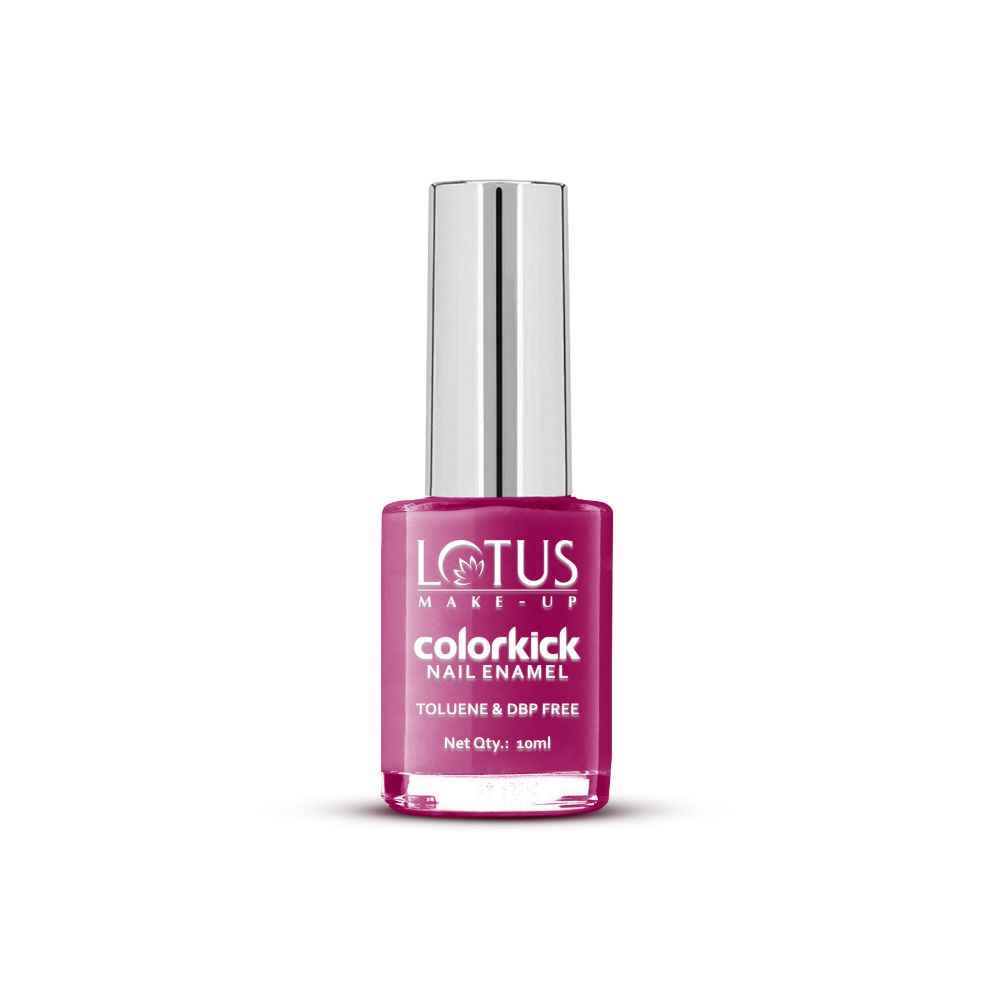 Buy Lotus Make-Up Colorkick Nail Enamel - Plum Mist 952 | Chip Resistant | Glossy Finish | 10ml - Purplle