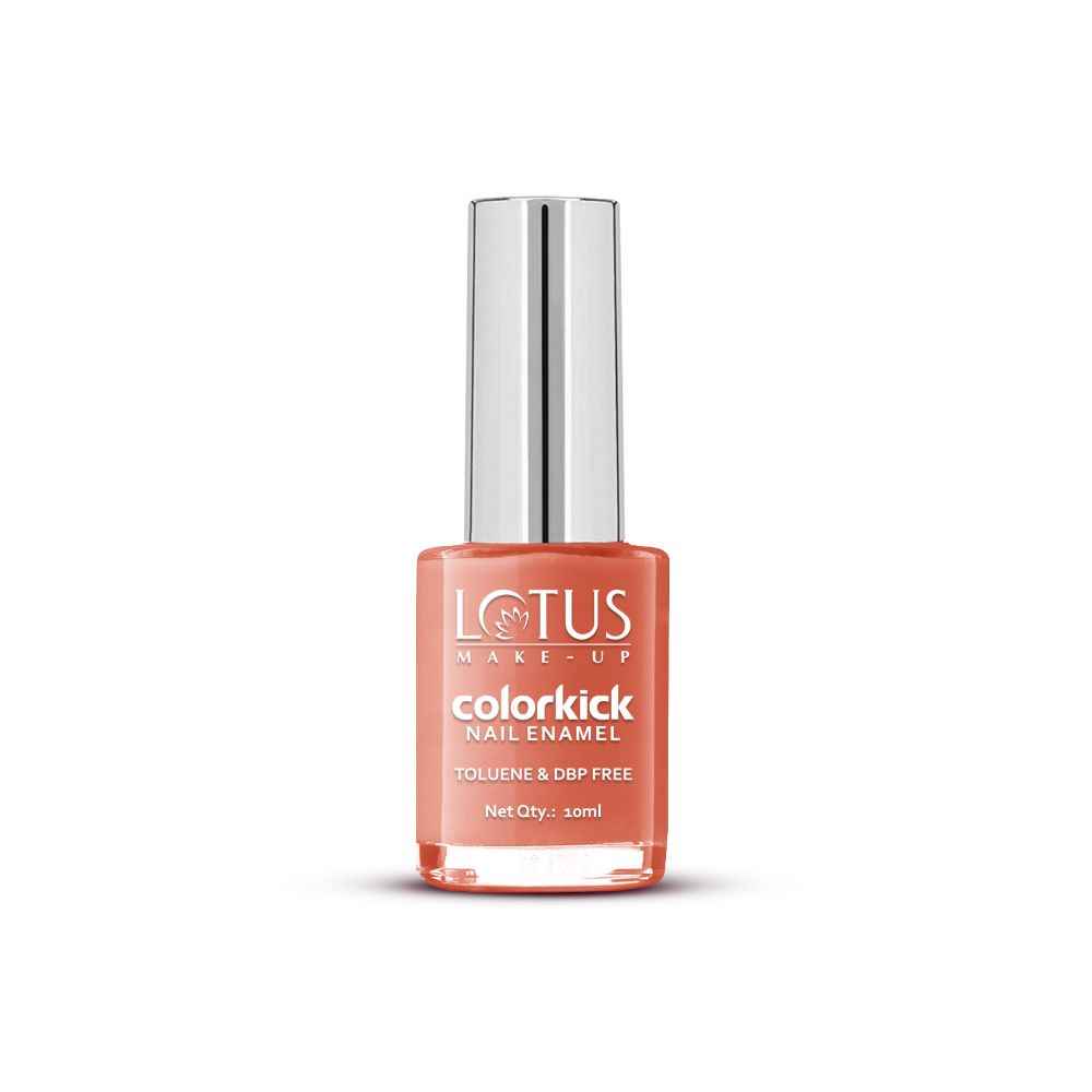 Buy Lotus Make-Up Colorkick Nail Enamel - Brownie Glaze 84 | Chip Resistant | Glossy Finish | 10ml - Purplle