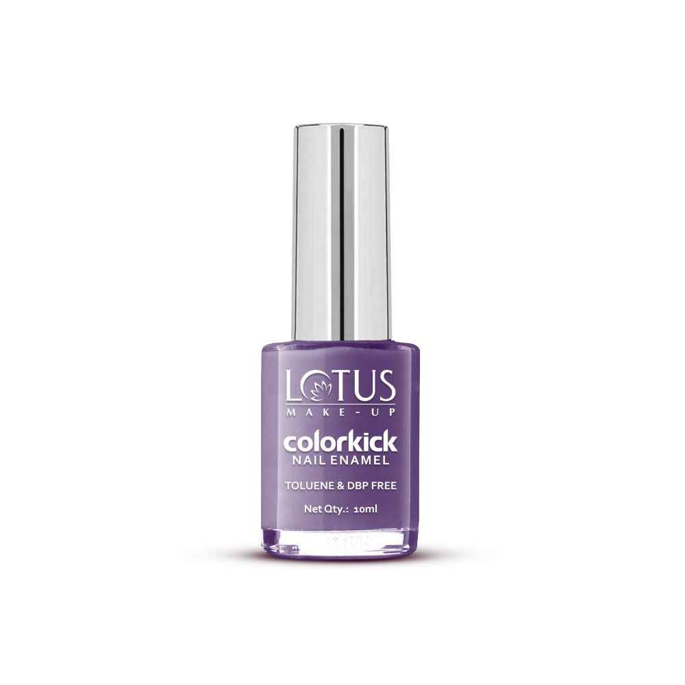 Buy Lotus Make-Up Colorkick Nail Enamel - Purple Star 85 | Chip Resistant | Glossy Finish | 10ml - Purplle