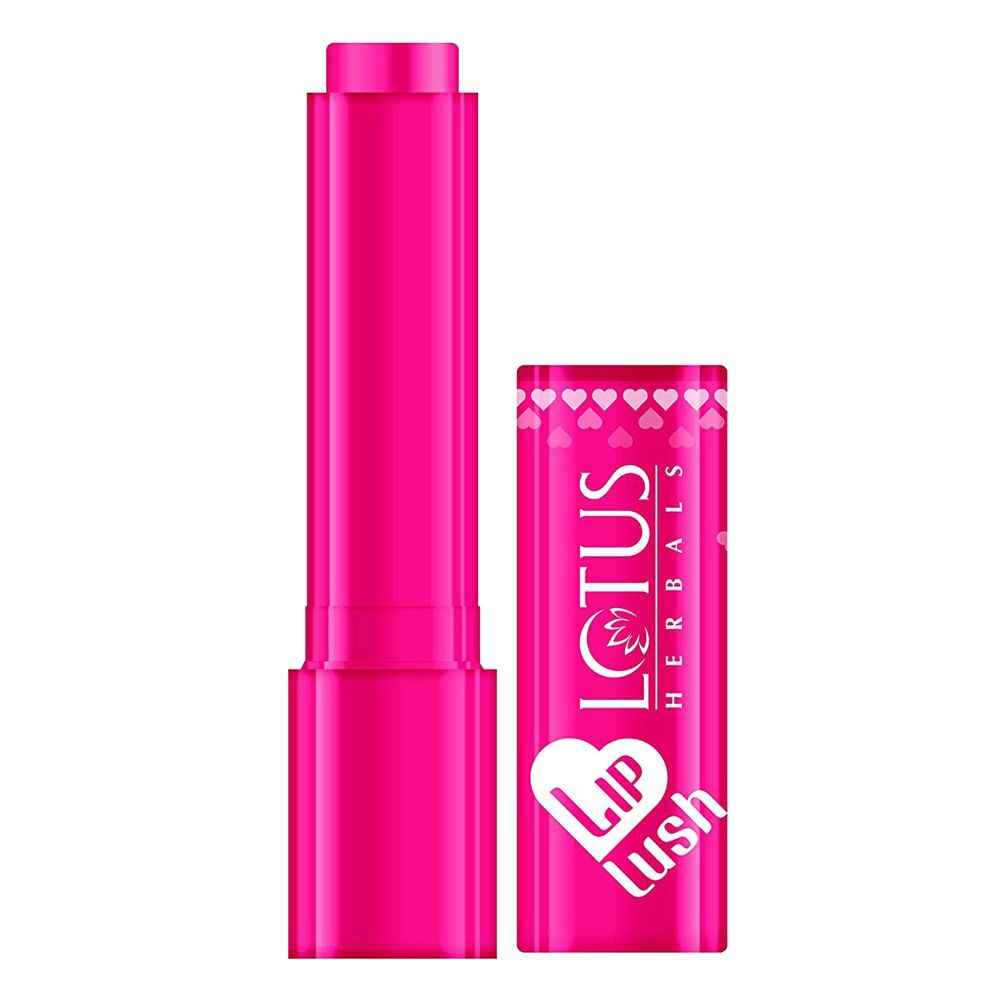 Buy Lotus Herbals Lip Lush Tinted Lip Balm - Pink Guava Rush | SPF 20 | 8h Moisturisation | 4 gm - Purplle