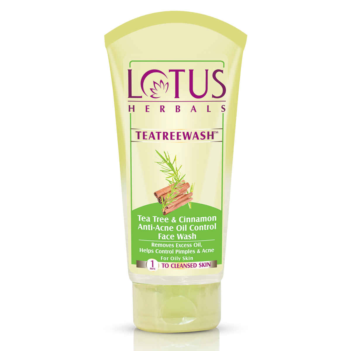 Buy Lotus Herbals Teatreewash Face Wash | with Tea Tree Oil & Cinnamon | Anti Acne | Oil Control | For Oily Skin | 150ml - Purplle