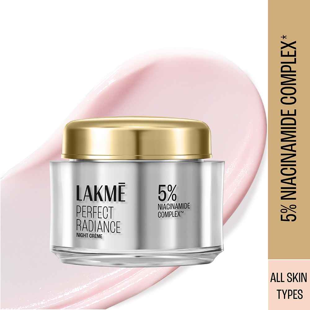Buy Lakme Perfect Radiance, with 5% Niacinamide, Night Gel Cream, 50 gm for Pigmentation - Purplle