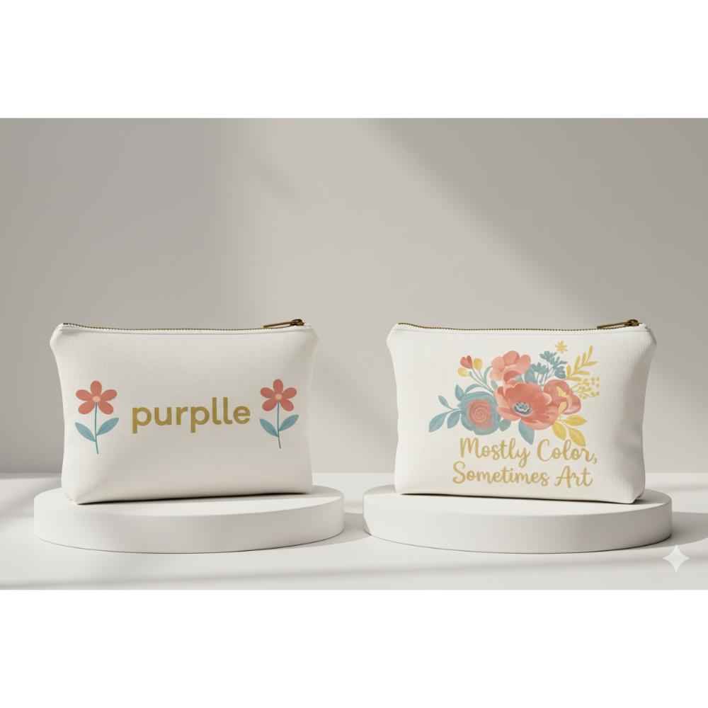 Buy Purplle GWP Jute Pouch 4 - Mostly Color Sometimes Art 1 pc - Purplle